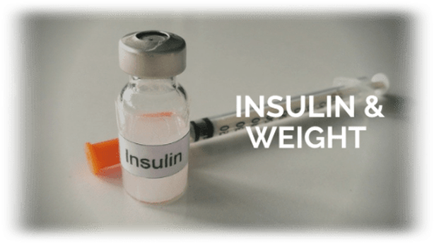 Needle and a bottle with 'Insulin' on 